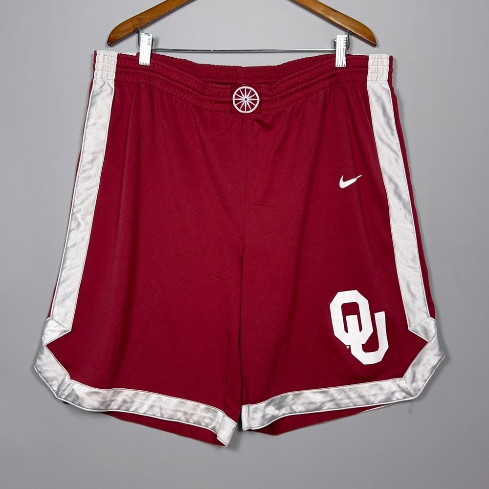 Vintage Nike Oklahoma Sooners Baggy Basketball Shorts Mens Medium Crimson OU